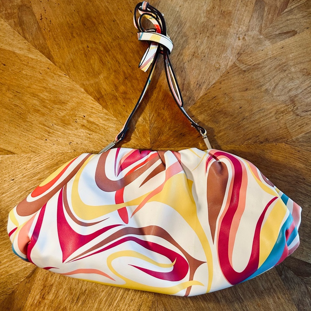 International Concepts Abstract Women's Shoulder Bag / Clutch Bag multicolor . - Picture 3 of 14